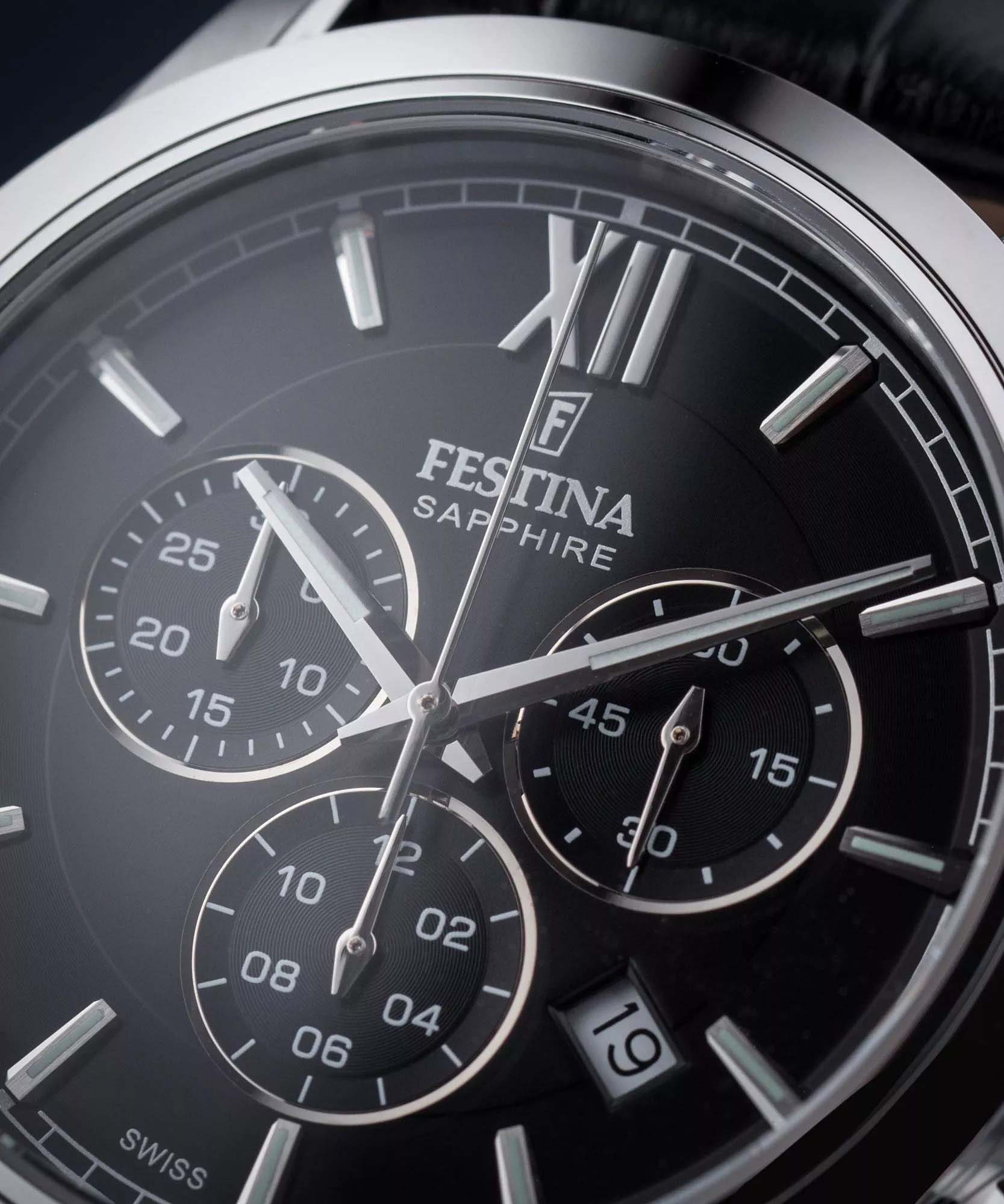 Festina Festina Swiss Made F20041/4 , наручные мужские часы фото под углом