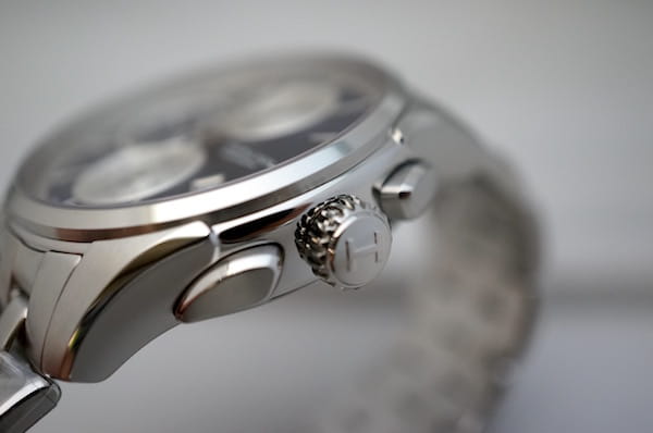 Hamilton Hamilton Jazzmaster Auto Chrono H32596141, jazzmaster швейцария мужские часы на браслете нержавеющая сталь боковой вид