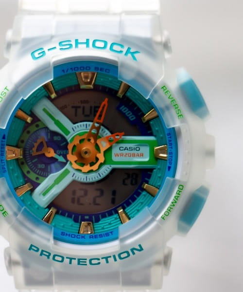 Casio Casio G-Shock SLV-21A-7A, g-shock япония мужские часы на браслете пластик боковой вид