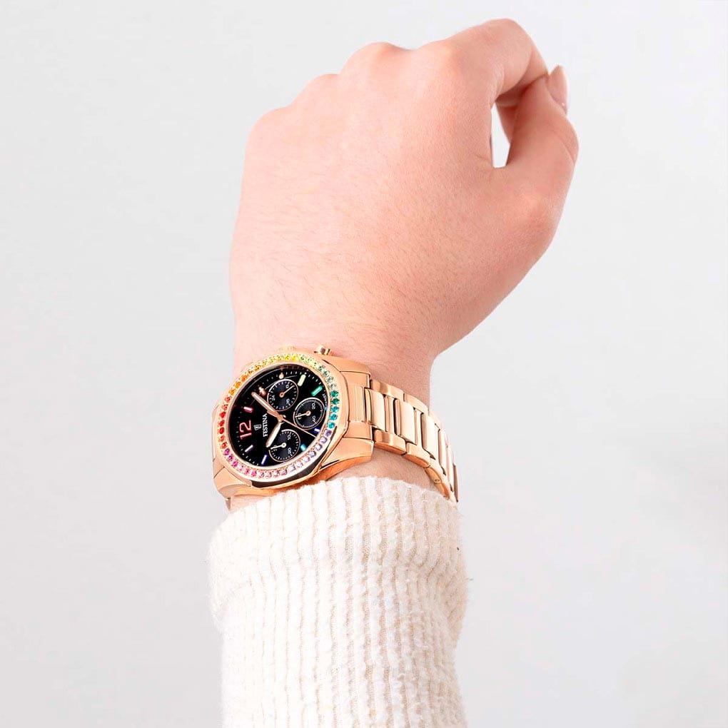 Festina Festina Boyfriend F20639/3,  испания женские часы на браслете нержавеющая сталь с pvd-покрытием боковой вид