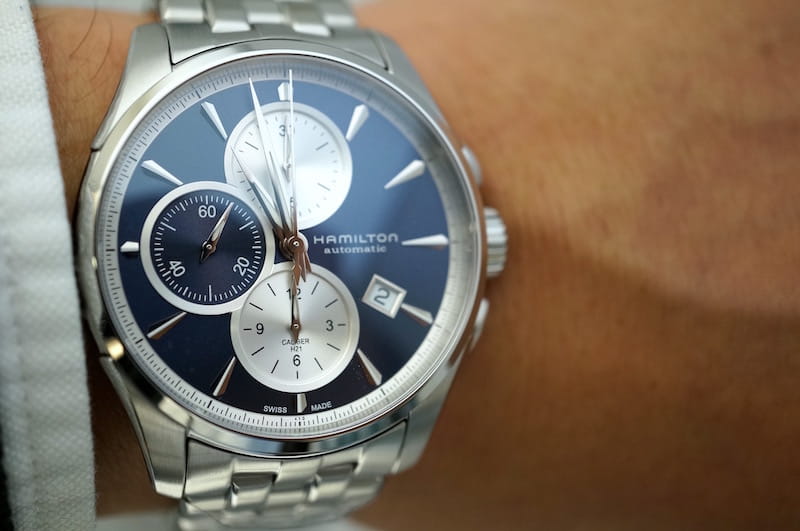 Hamilton Hamilton Jazzmaster Auto Chrono H32596141  — детали корпуса и нержавеющая сталь