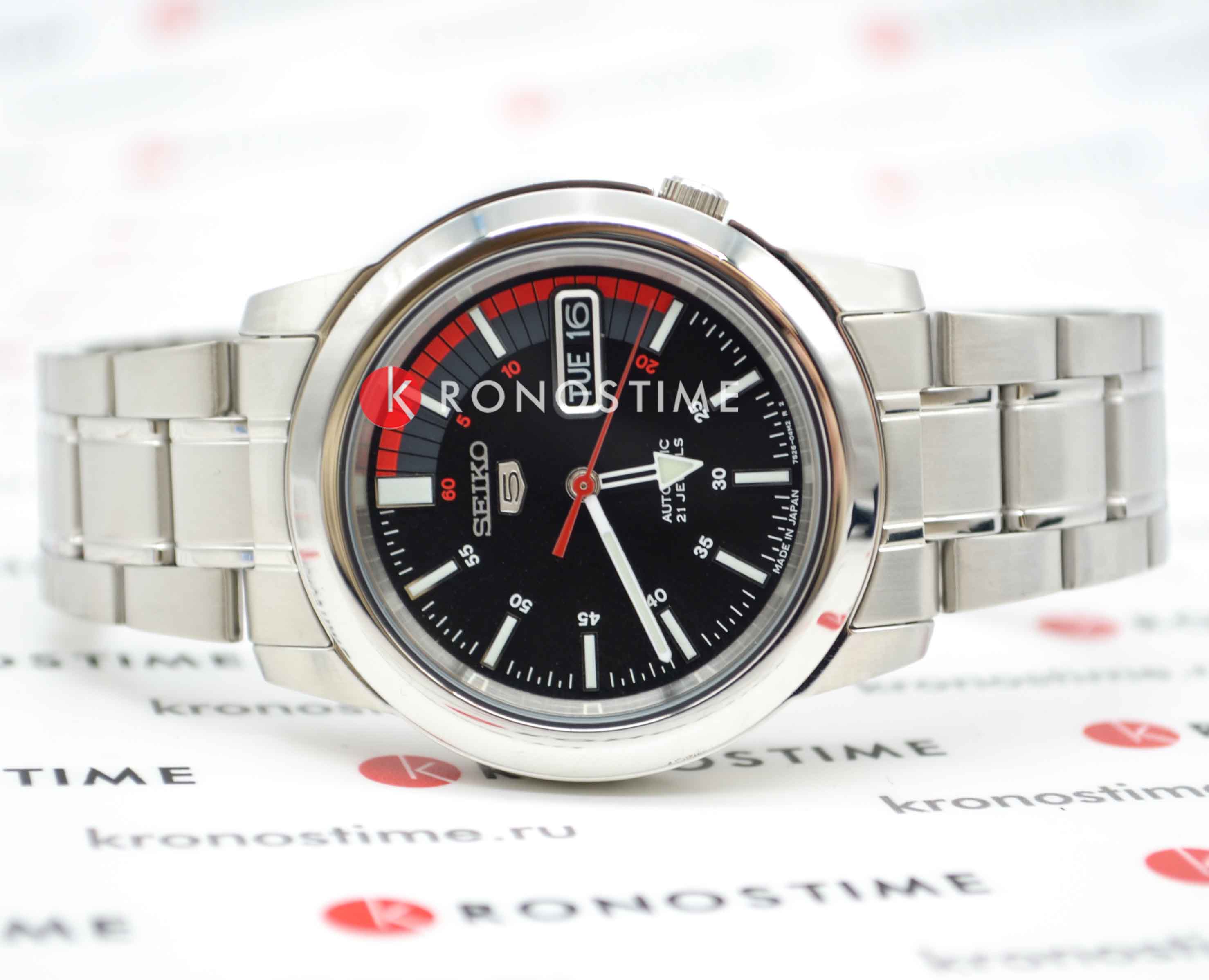 Оригинальные часы Seiko Seiko 5 Regular SNKK31J1 механические калибр механизма 7s26 общий вид