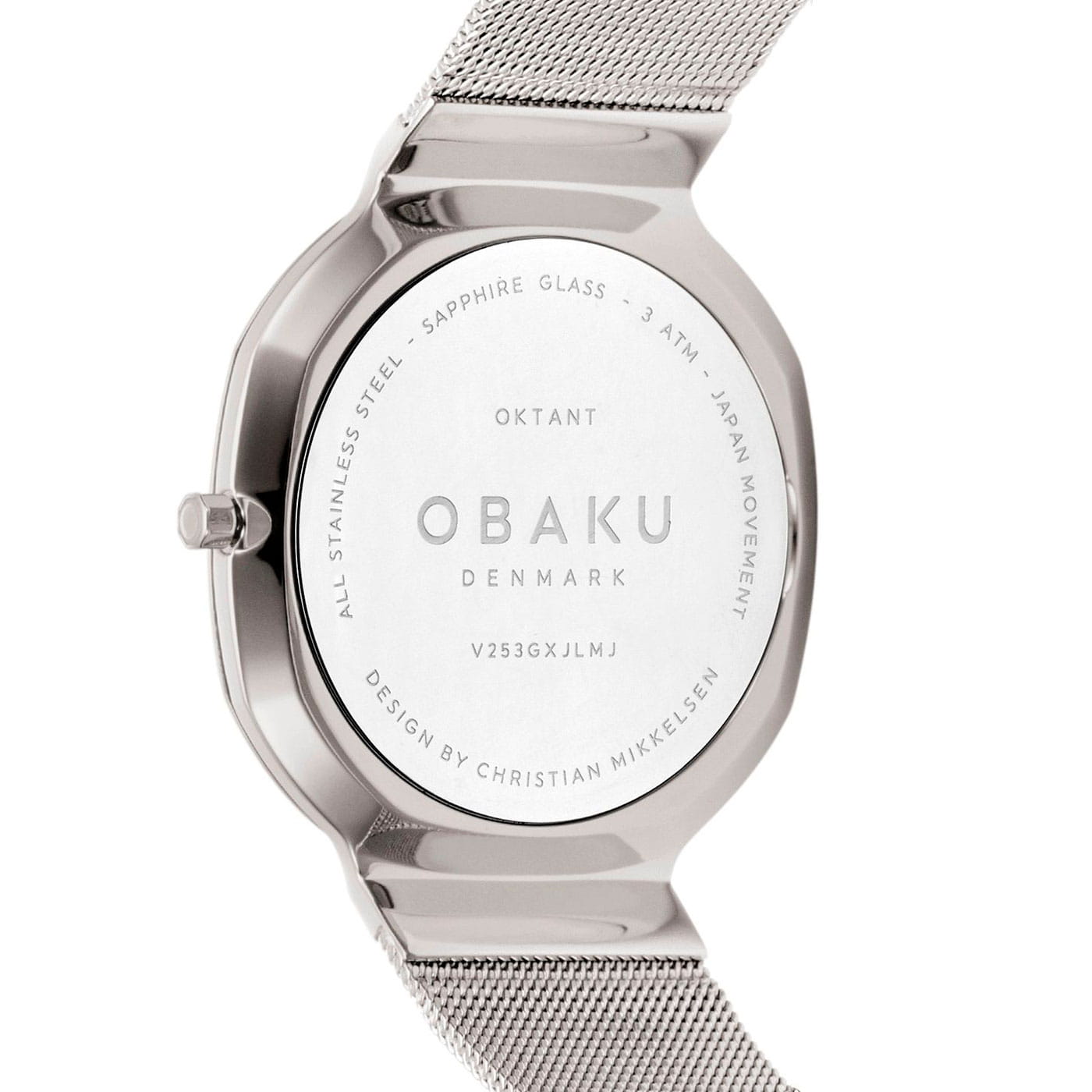 Obaku Obaku Oktant V253GXJLMJ  — детали корпуса и нержавеющая сталь