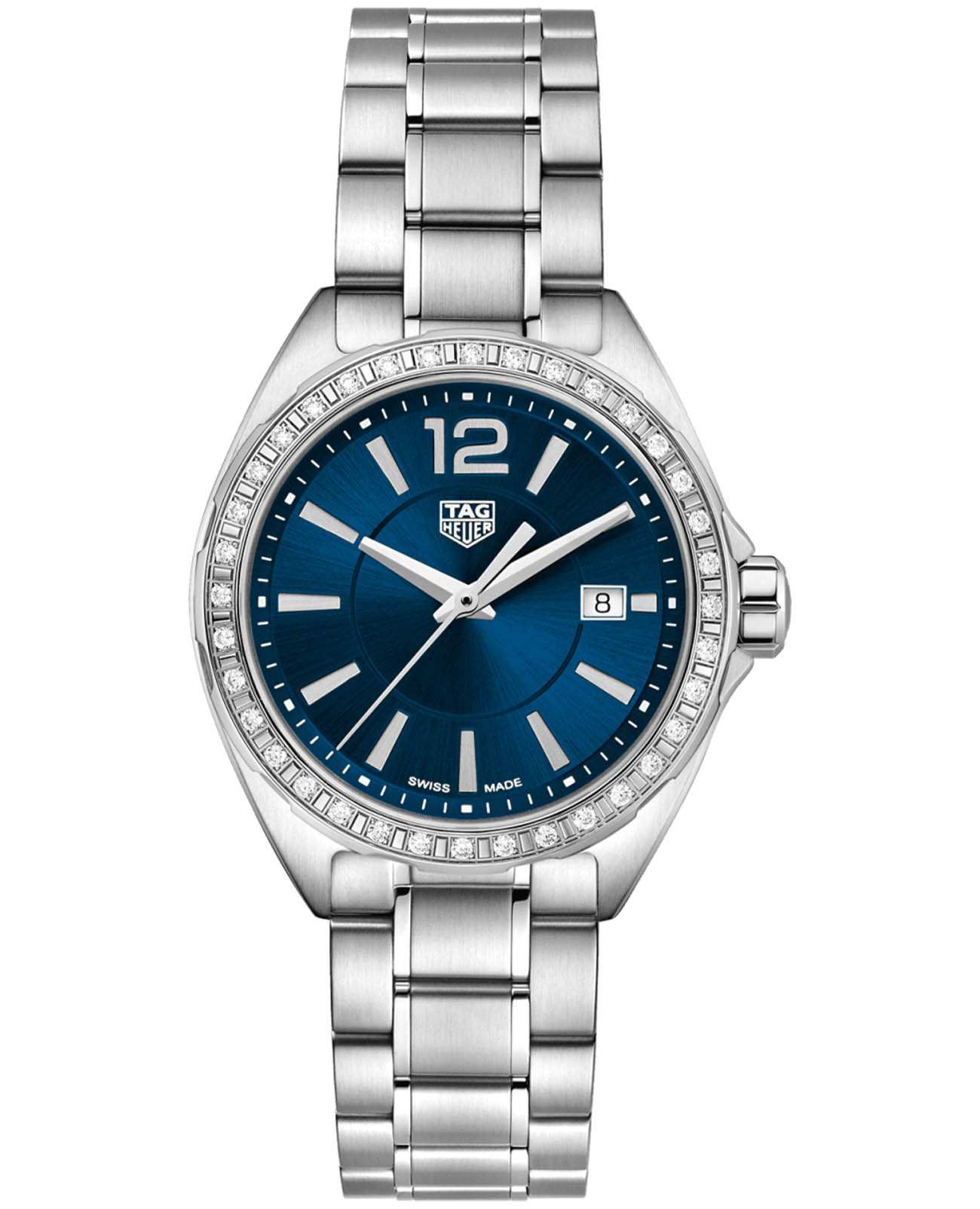 TAG Heuer TAG Heuer Formula 1 WBJ1416.BA0664  WBJ1416.BA0664 кварцевые женские часы синий циферблат, браслет нержавеющая сталь — вид спереди