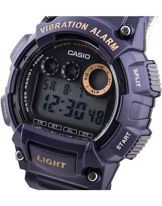 Casio Casio Collection W-735H-2AVDF (W-735H-2A) , наручные мужские часы фото под углом