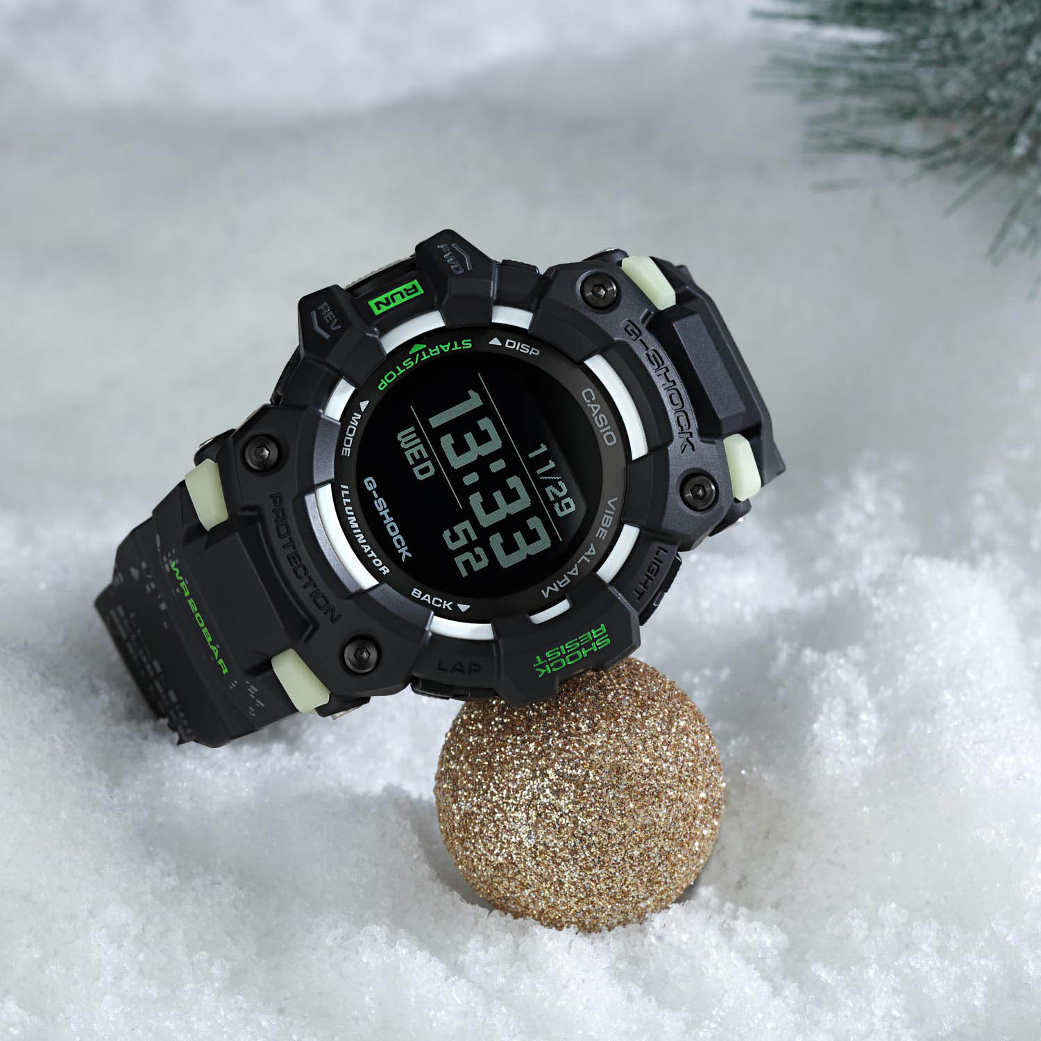 Casio Casio G-Shock GBD-100LM-1DR (GBD-100LM-1) электронные мужские часы часы крупный план черный циферблата