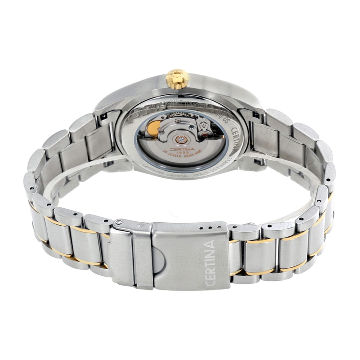 Certina Certina C006.407.22.031.00, ds podium швейцария мужские часы на браслете нержавеющая сталь с pvd-покрытием боковой вид