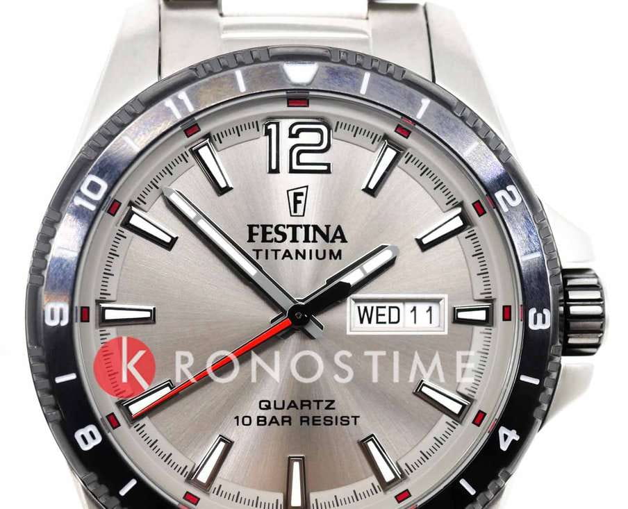 Festina Festina Titanium F20698/1,  испания мужские часы на браслете титановый боковой вид