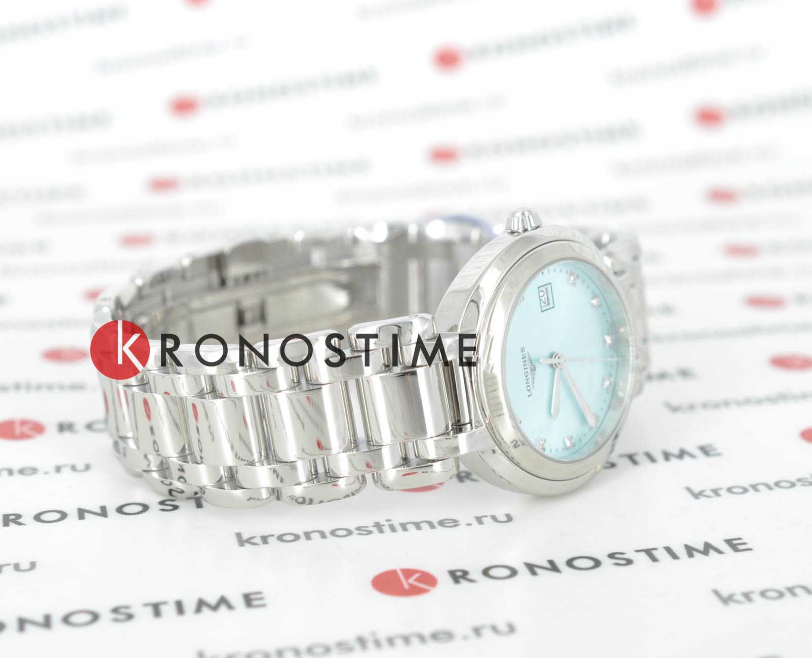 Longines Longines PrimaLuna L8.122.4.90.6 женские часы голубой циферблат на запястье