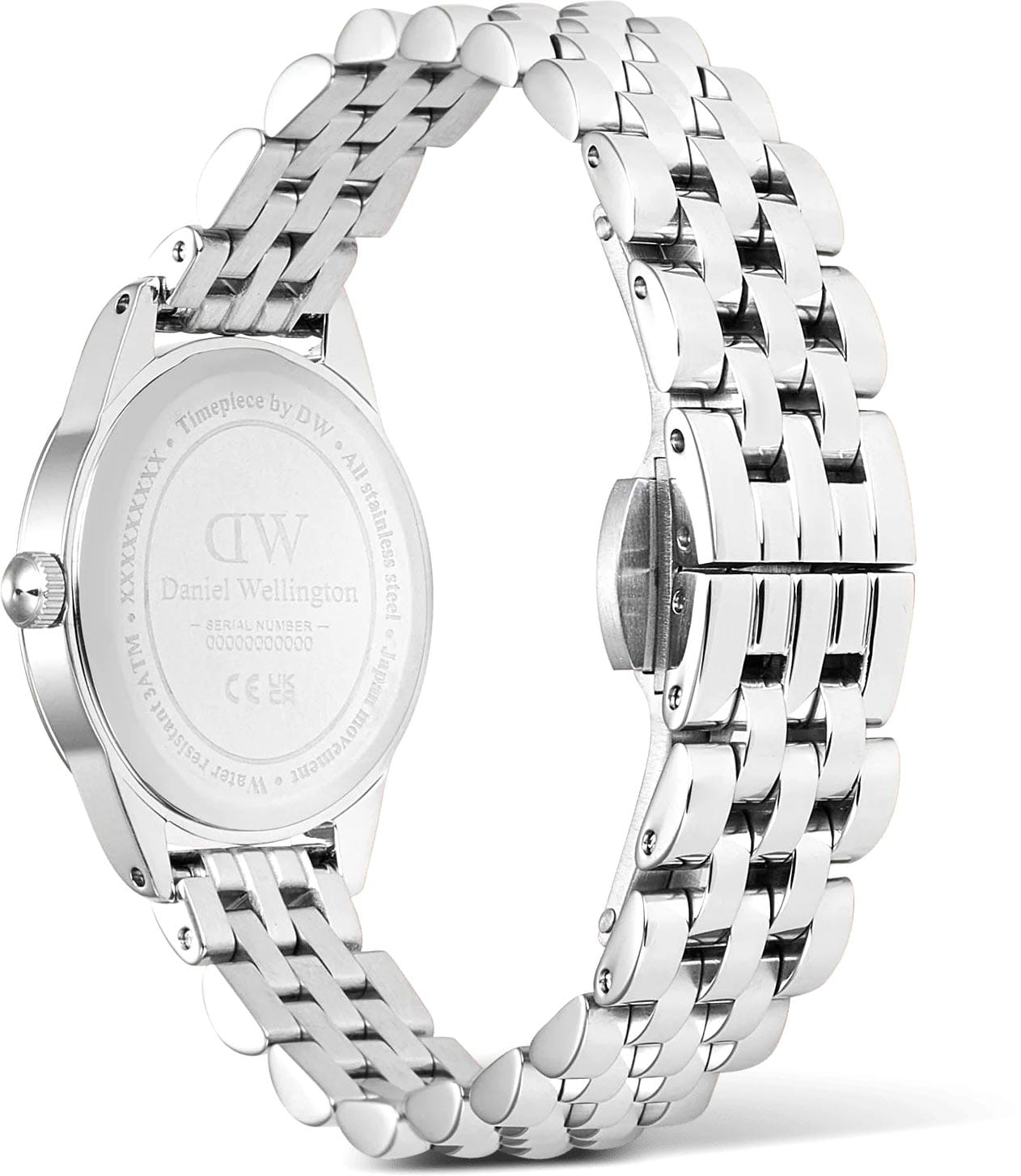 Daniel Wellington Daniel Wellington Ophelia Mini Arctic Silver DW00100807,  швеция женские часы на браслете нержавеющая сталь боковой вид