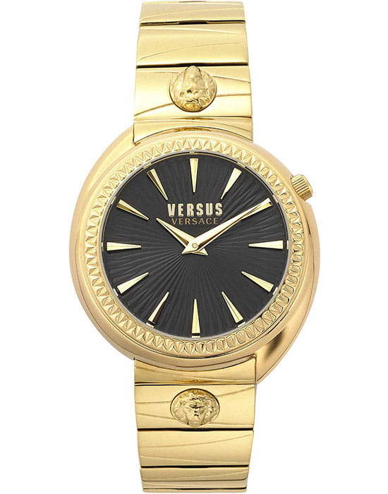 Versus Versace VSPHF1020  VSPHF1020 кварцевые женские часы черный циферблат, браслет сталь с ip покрытием — вид спереди