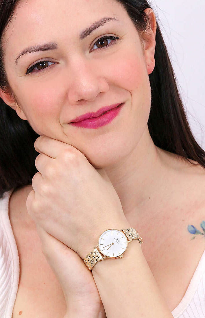 Daniel Wellington Daniel Wellington Petite 5-Link Evergold DW00100614 DW00100614 оригинальные женские часы в комплекте с коробкой