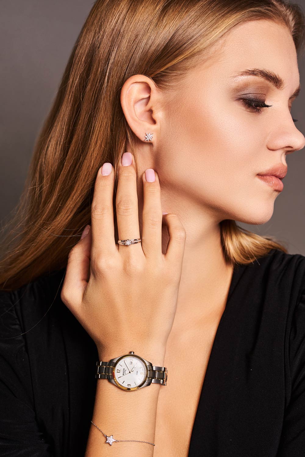 Boccia Titanium Boccia Titanium 3317-03 , наручные женские часы фото под углом