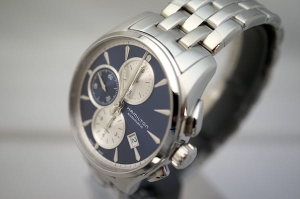 Hamilton Hamilton Jazzmaster Auto Chrono H32596141 мужские часы синий циферблат на запястье
