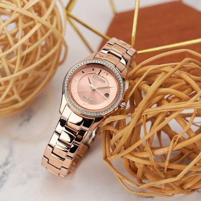 Оригинальные часы Citizen Citizen Eco-Drive FE1252-82X кварцевые калибр механизма  общий вид