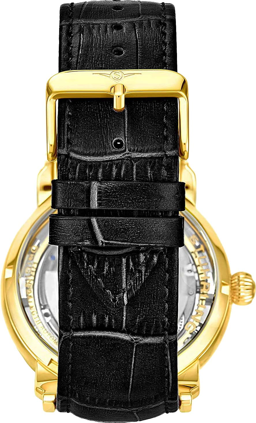 Stuhrling Stuhrling Legacy 3924.2 мужские часы золотой циферблат на запястье