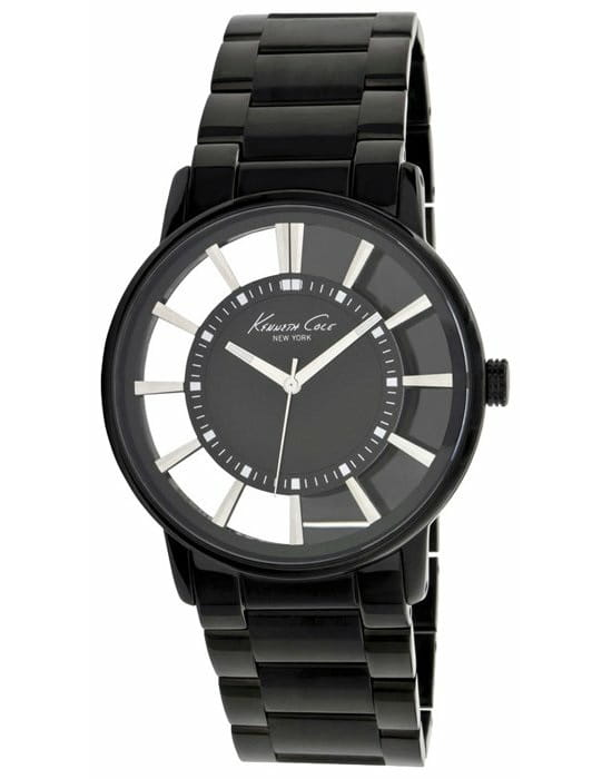 Kenneth Cole Kenneth Cole Transparency IKC3994  IKC3994 кварцевые мужские часы  циферблат, браслет сталь c pvd покрытием — вид спереди