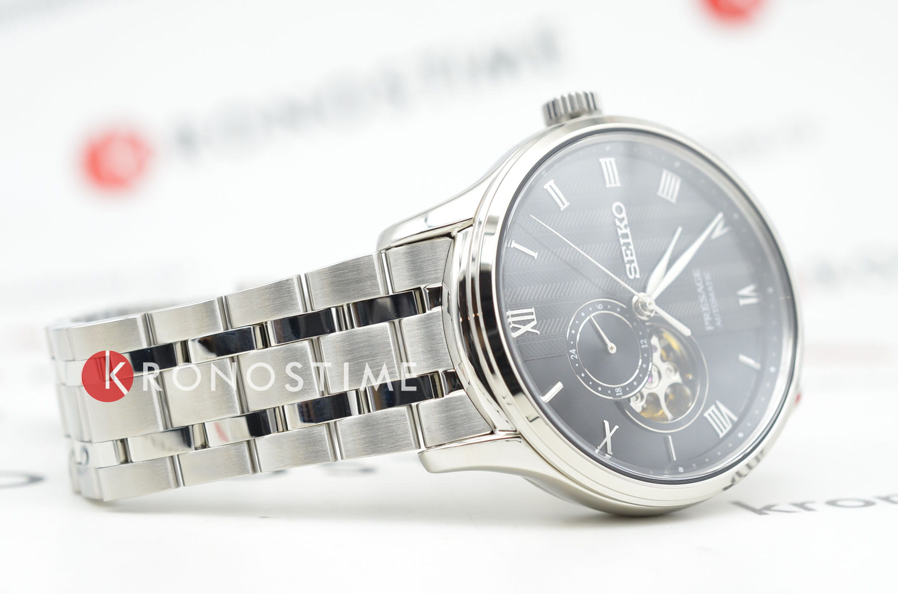 Seiko Seiko Presage SSA377J1 мужские часы черный циферблат на запястье