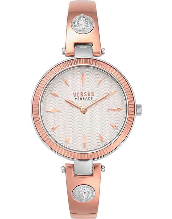 Versus Versace VSPEP0319  VSPEP0319 кварцевые женские часы серебристый циферблат, браслет сталь c pvd покрытием — вид спереди