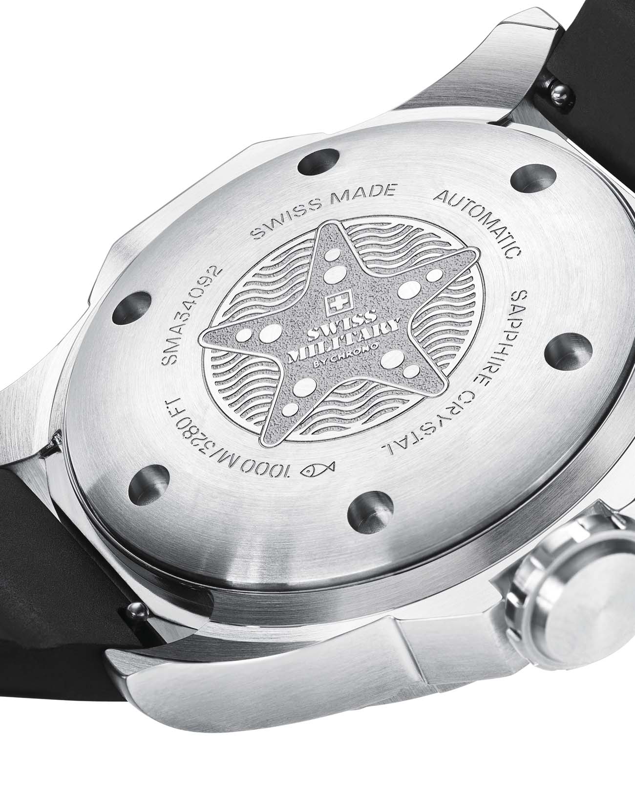 Swiss Military by Chrono Swiss Military by Chrono SMA34092.01  - задняя крышка металл сталь корпуса, швейцария часы