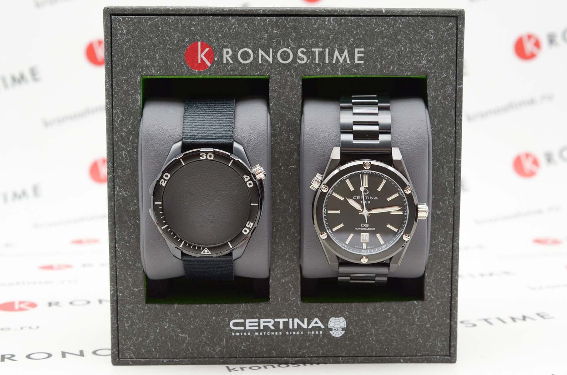 Certina C0414073905100 мужские часы застежка крупным планом