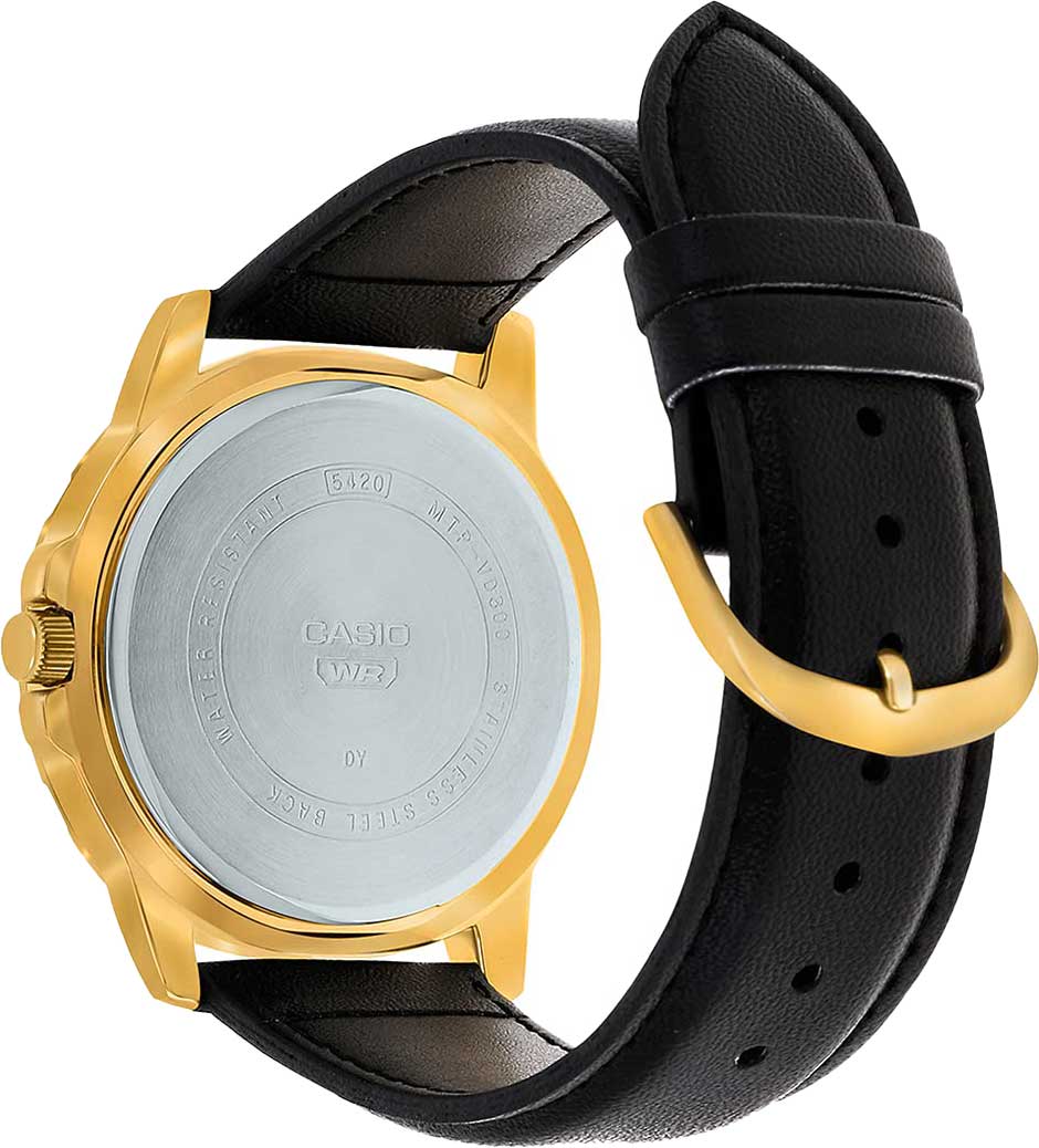 Casio Casio Collection MTP-VD300GL-1EUDF (MTP-VD300GL-1E) , наручные мужские часы фото под углом