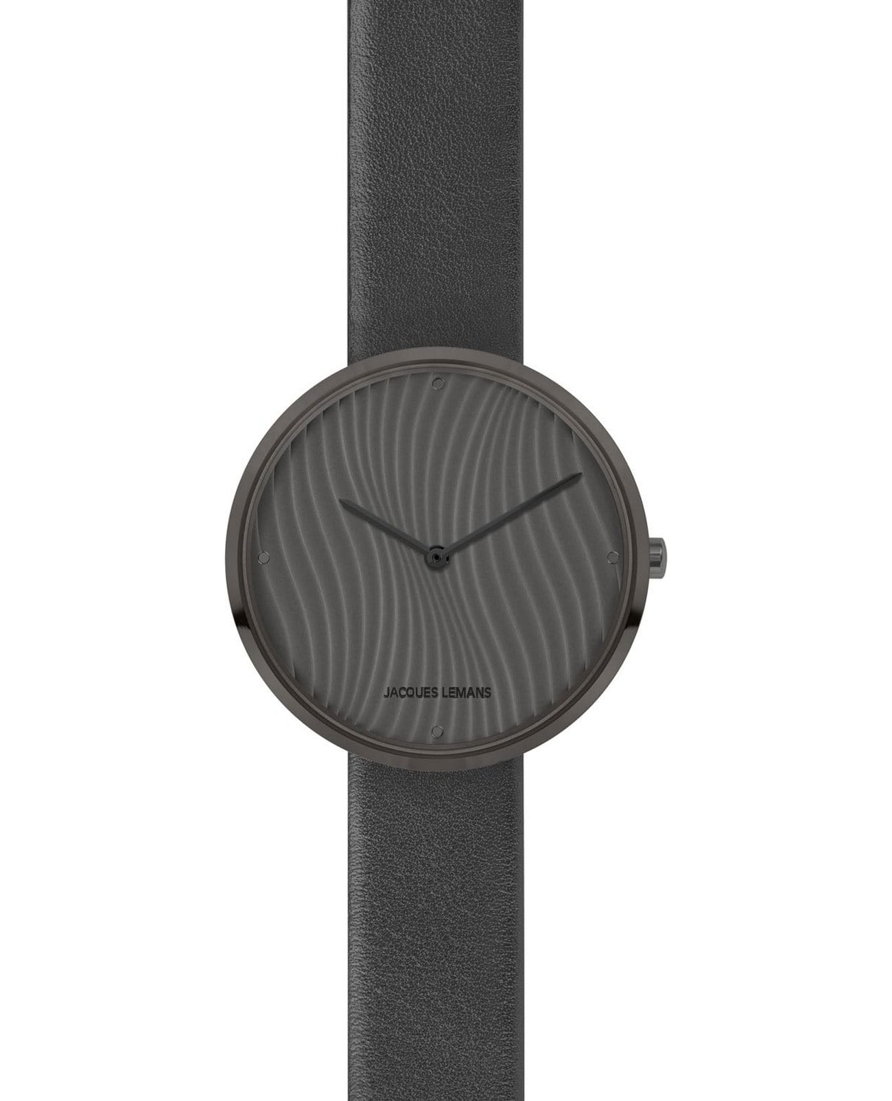 Jacques Lemans Jacques Lemans  Design Collection 1-2093B  1-2093B кварцевые женские часы черный циферблат, браслет кожаный — вид спереди