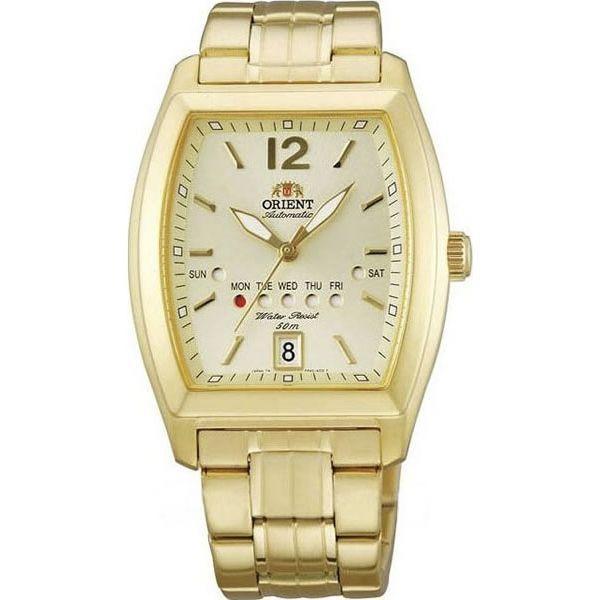 Orient Orient FPAC001C (FFPAC001C)  FFPAC001C механические мужские часы шампань циферблат, браслет  — вид спереди