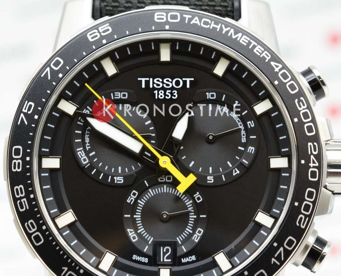 Tissot Tissot SuperSport Chrono T125.617.17.051.02, t-sport швейцария мужские часы на браслете кожа + текстиль боковой вид