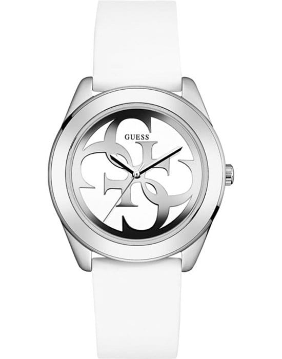 Guess GUESS W0911L1  W0911L1 кварцевые женские часы белый циферблат, браслет силикон — вид спереди