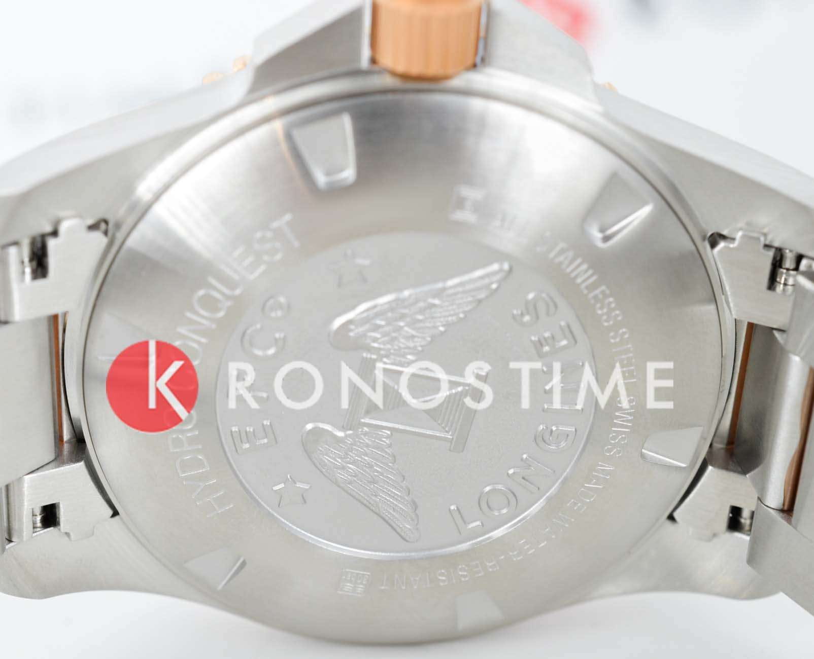 Longines Longines HydroConquest L3.782.3.98.7 механические мужские часы часы крупный план синий циферблата