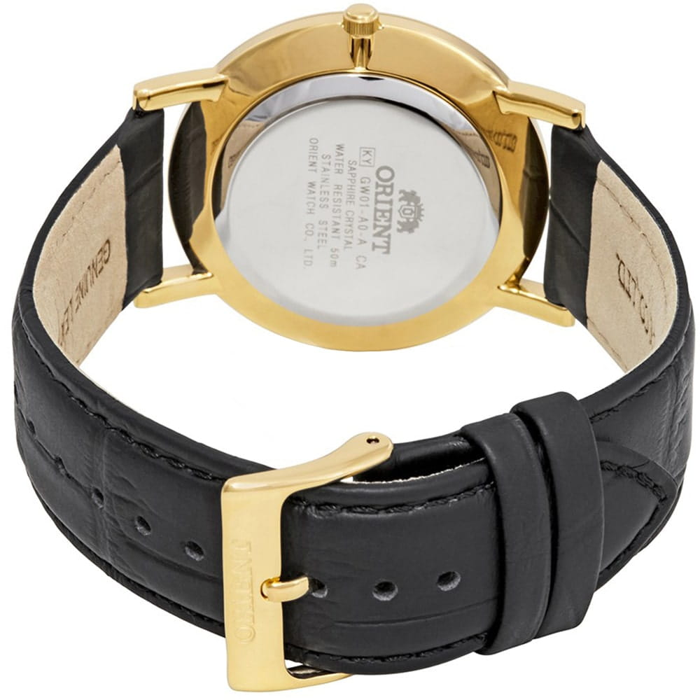 Orient Orient GW01002W (FGW01002W0), classic automatic япония мужские часы на браслете кожа + текстиль боковой вид