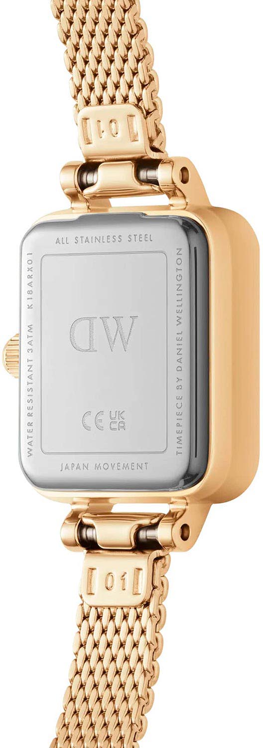 Daniel Wellington Daniel Wellington Quadro Mini Evergold DW00100725 , наручные женские часы фото под углом