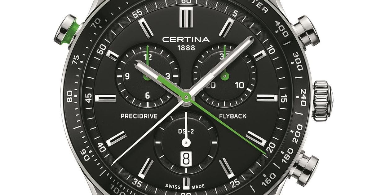Оригинальные часы Certina Certina DS-2 Chronograph Flyback C024.618.11.051.02 кварцевые калибр механизма eta 251.264 aa precidrive  общий вид
