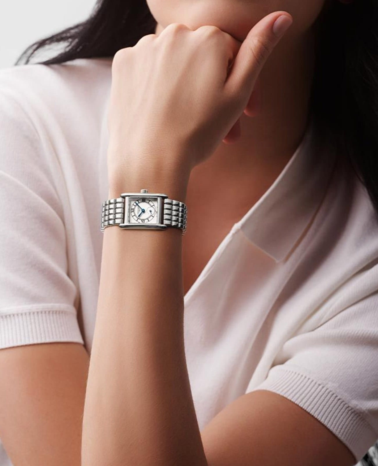 Longines Longines DolceVita L5.200.4.75.6 женские часы серебристый циферблат на запястье