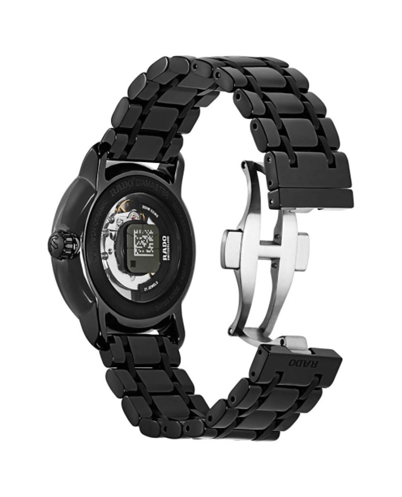 Rado Rado Diamaster R14073182, diamaster швейцария мужские часы на браслете плазменная керамика боковой вид