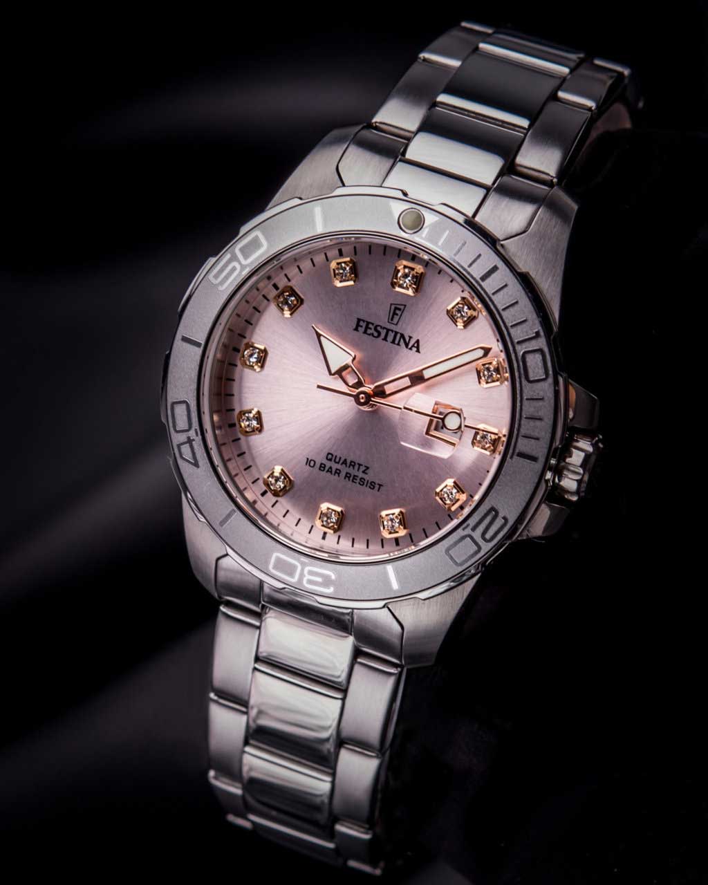 Festina Festina Boyfriend F20503/2 женские часы розовый циферблат на запястье
