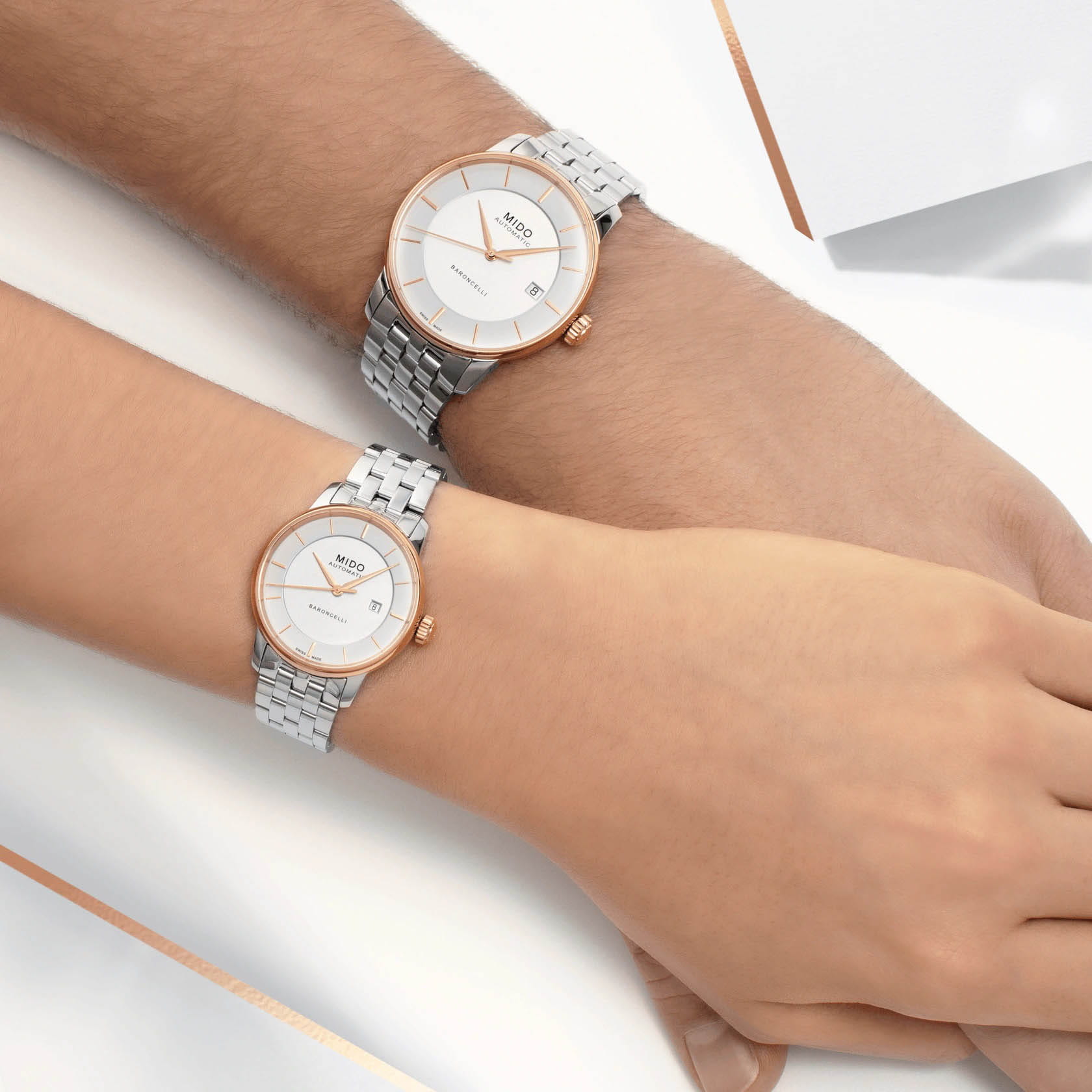 Оригинальные часы Mido Mido Baroncelli Signature Lady M037.207.21.031.00 механические калибр механизма eta 2671 общий вид