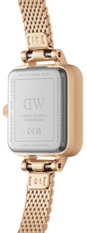 Daniel Wellington Daniel Wellington Quadro Mini DW00100649, petite швеция женские часы на браслете сталь c pvd покрытием боковой вид