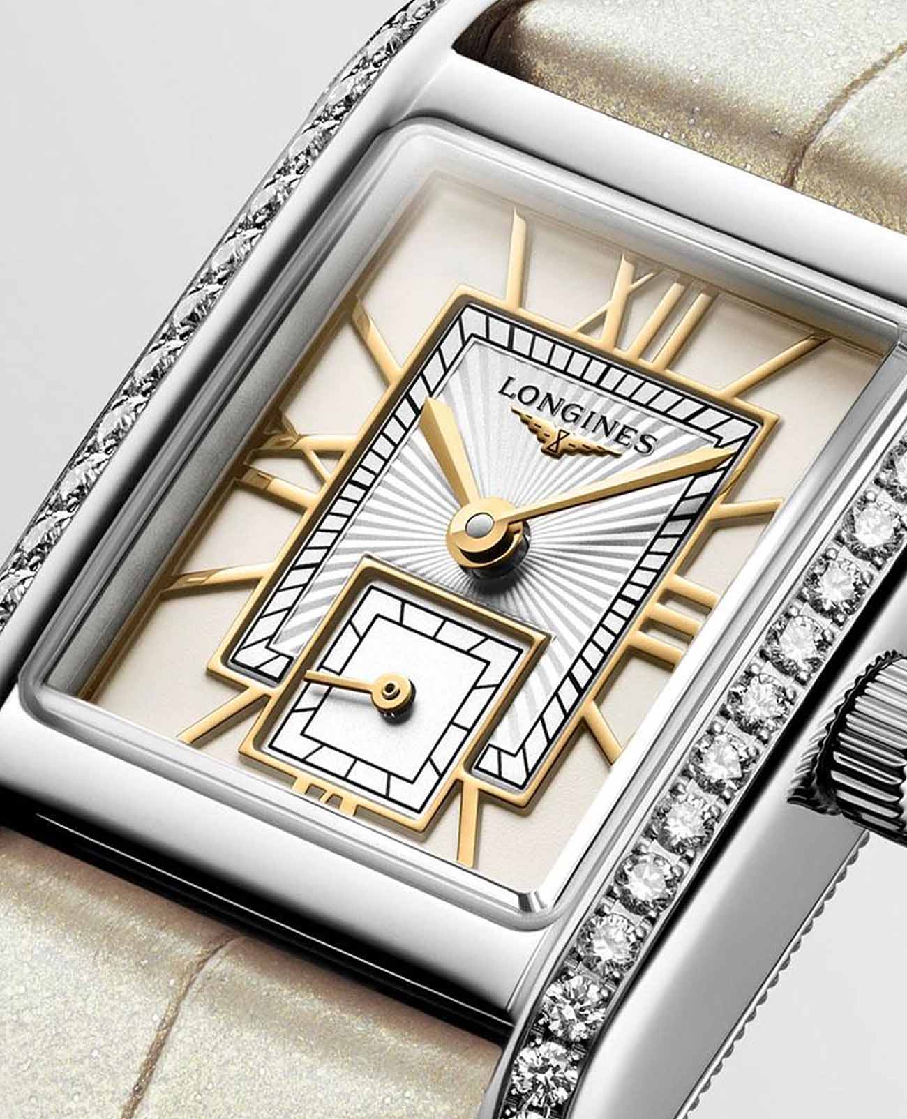 Longines Longines DolceVita L5.200.0.79.2  — детали корпуса и кожаный