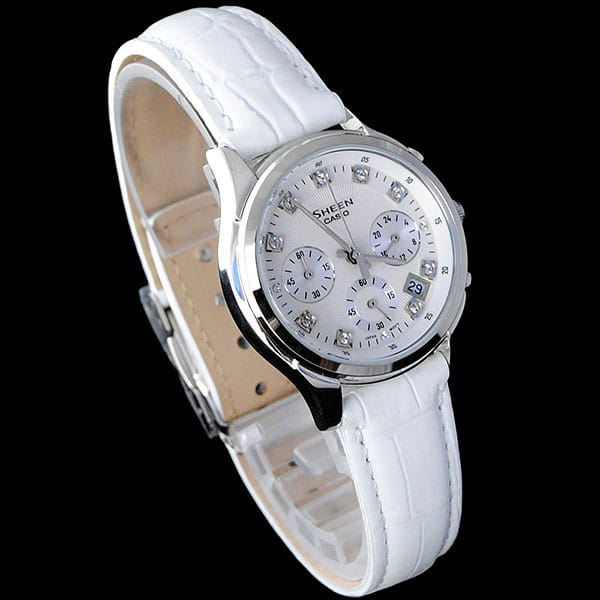 Casio Casio Sheen SHE-5023L-7A, sheen япония женские часы на браслете сталь с ip покрытием боковой вид