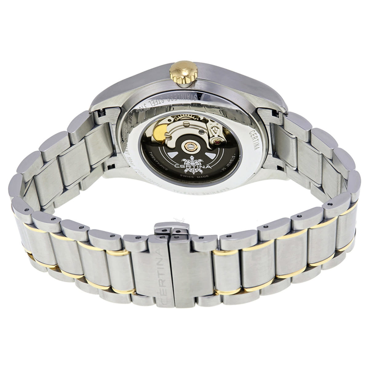 Certina Certina C006.428.22.031.00, ds podium швейцария мужские часы на браслете нержавеющая сталь с pvd-покрытием боковой вид