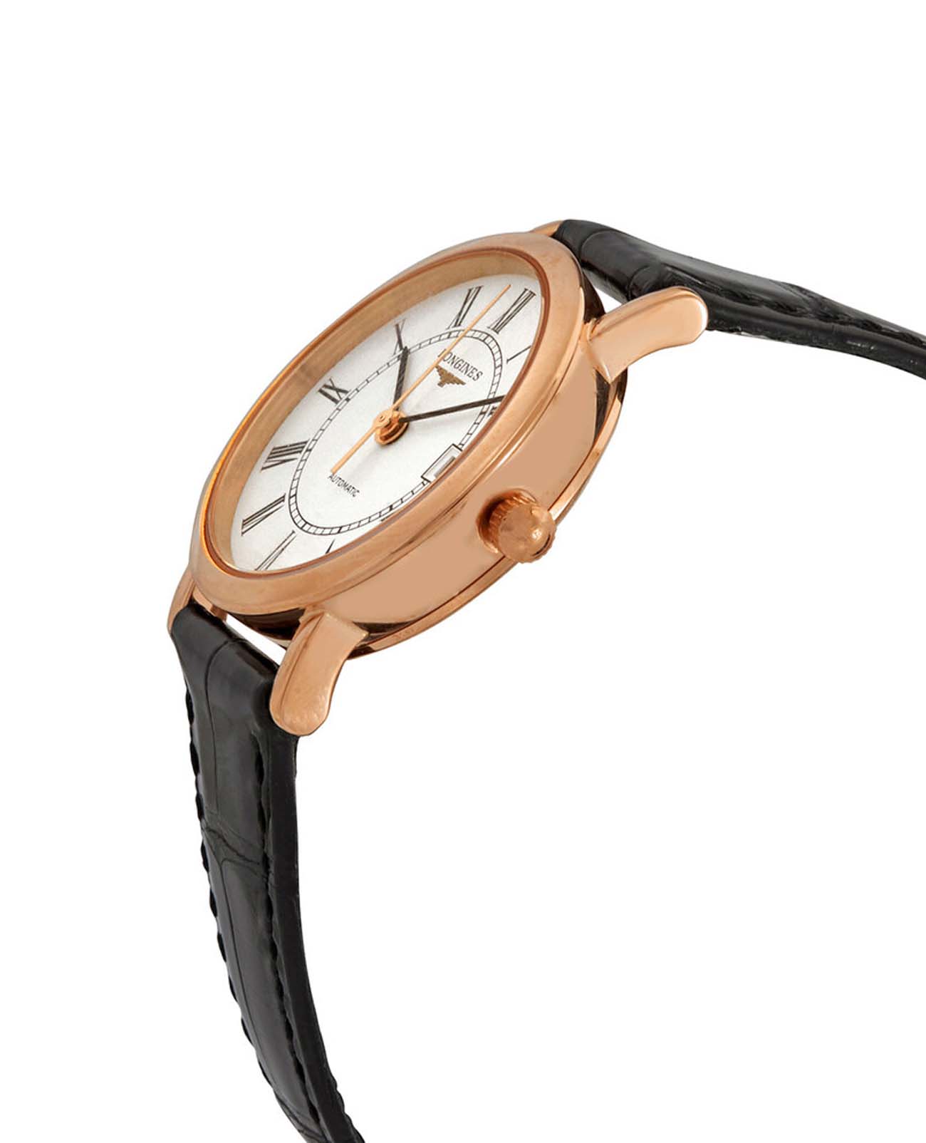 Longines Longines Elegant Collection L4.378.8.11.4, elegant collection швейцария мужские часы на браслете кожаный боковой вид