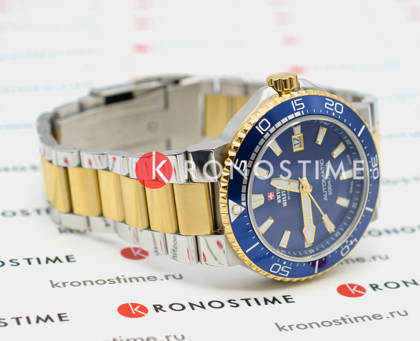 Swiss Military by Chrono SMA34086.03 мужские часы застежка крупным планом