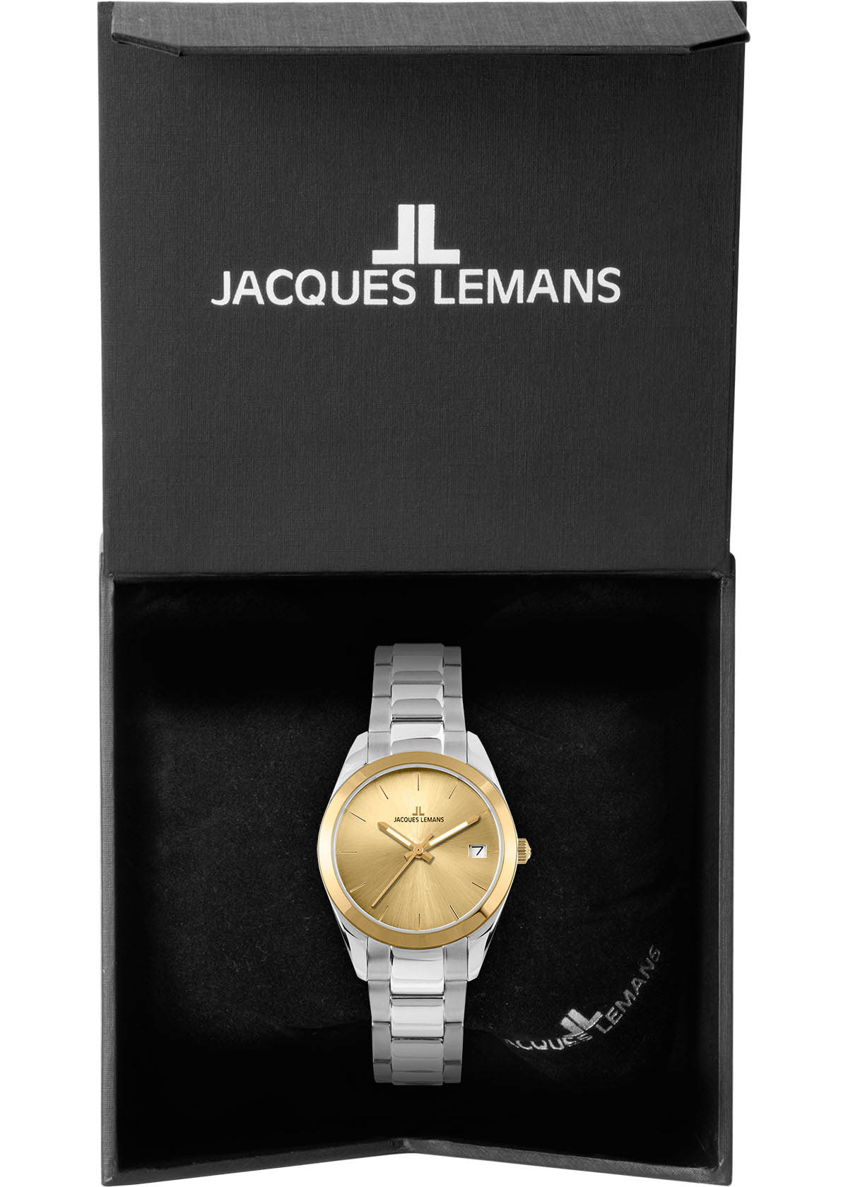 Jacques Lemans Jacques Lemans Classic 1-1878E женские часы золотой циферблат на запястье
