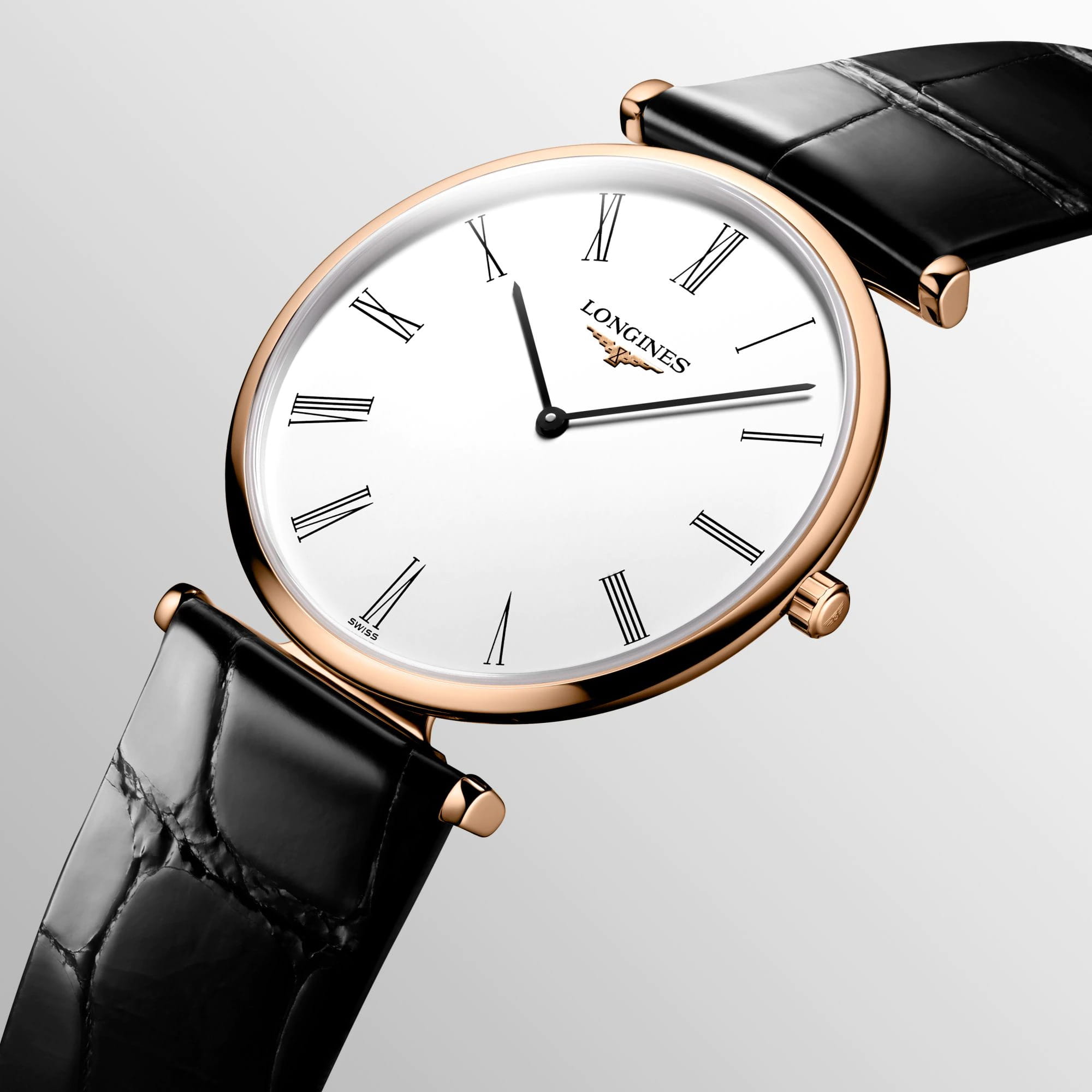 Longines Longines La Grande Classique L4.918.1.91.2 мужские часы белый циферблат на запястье