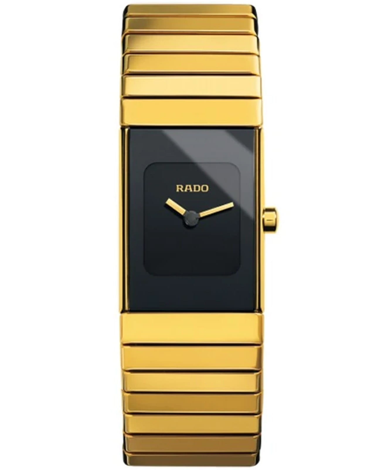 Rado Rado Ceramica R21895152  R21895152 кварцевые женские часы  циферблат, браслет сталь + pvd + керамика — вид спереди