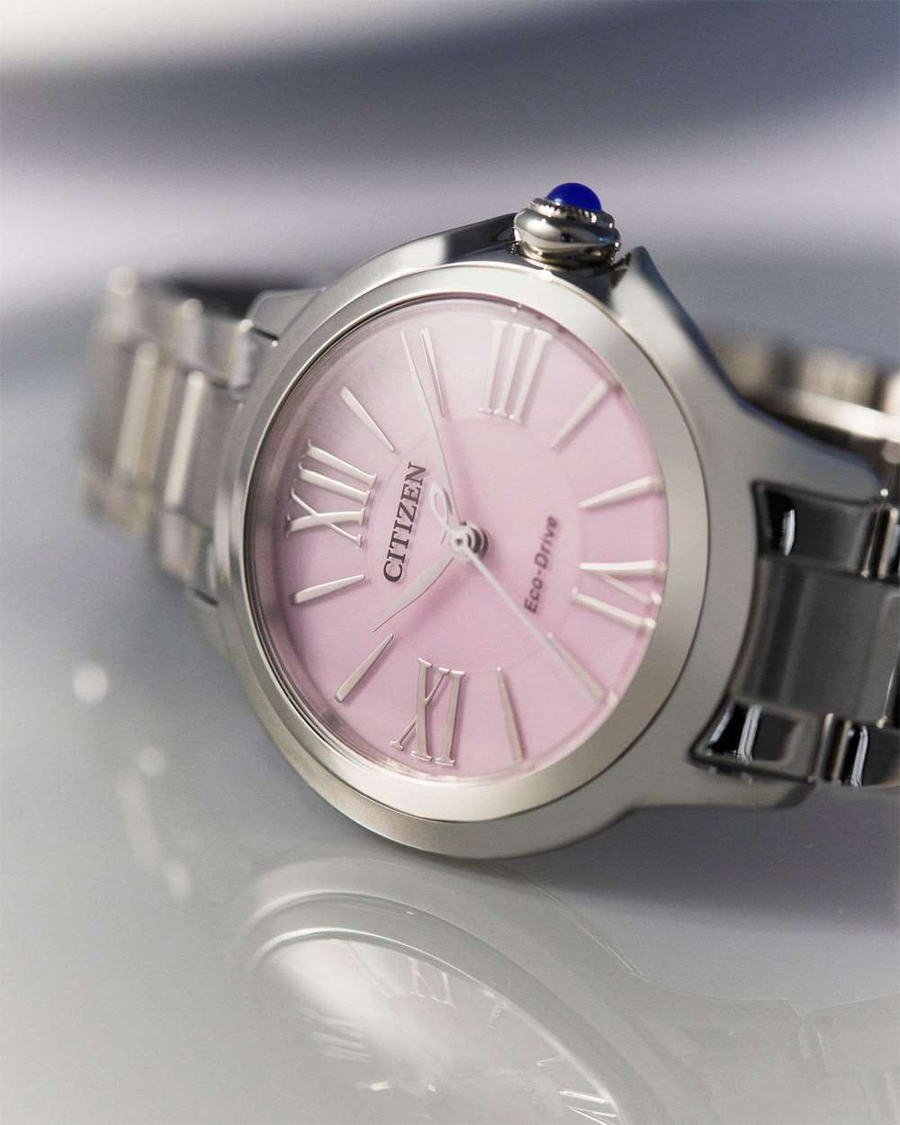 Citizen Citizen Citizen L EM1160-58X женские часы розовый циферблат на запястье