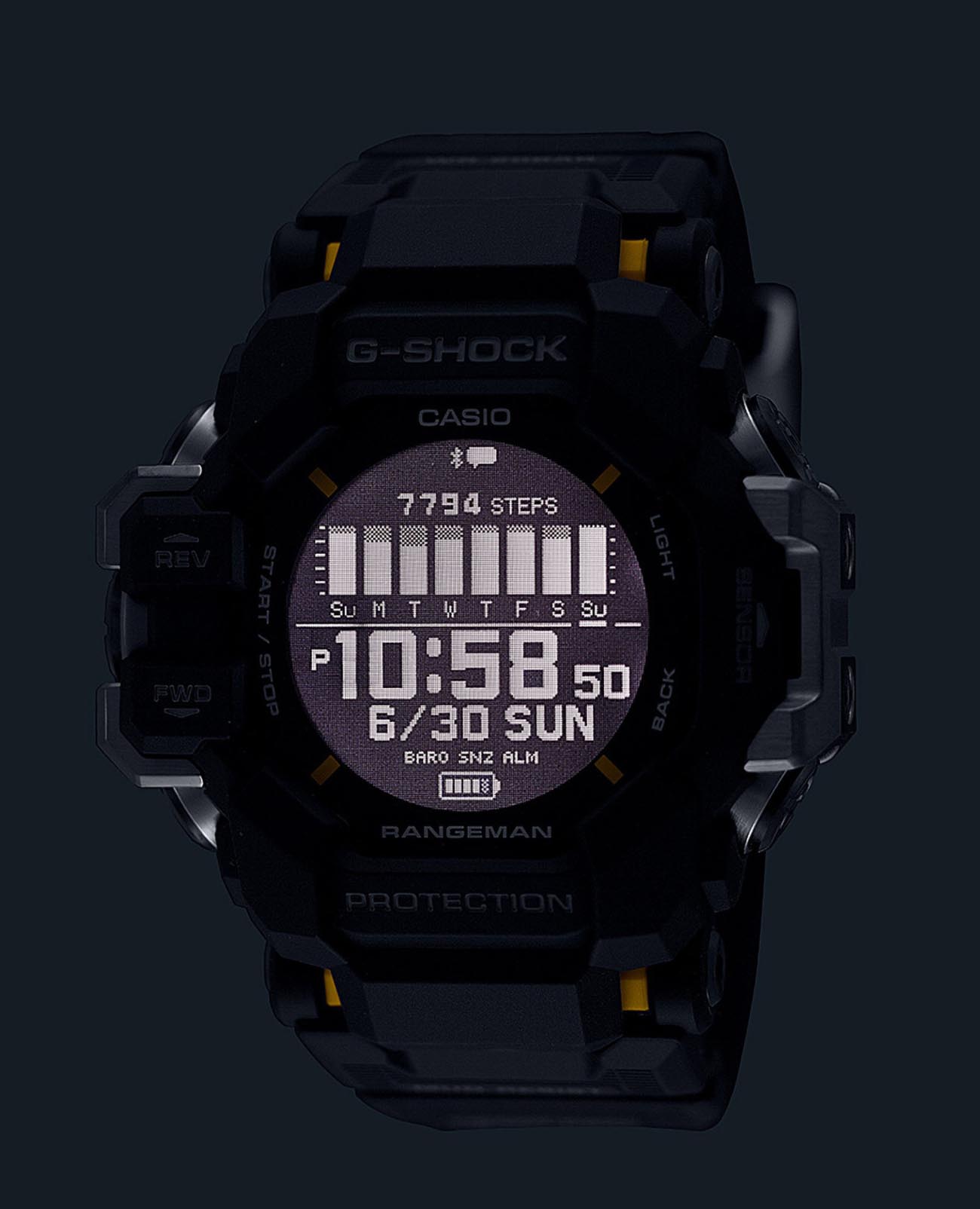 Casio Casio G-Shock GPR-H1000-1 Rangeman — детали корпуса и полимер
