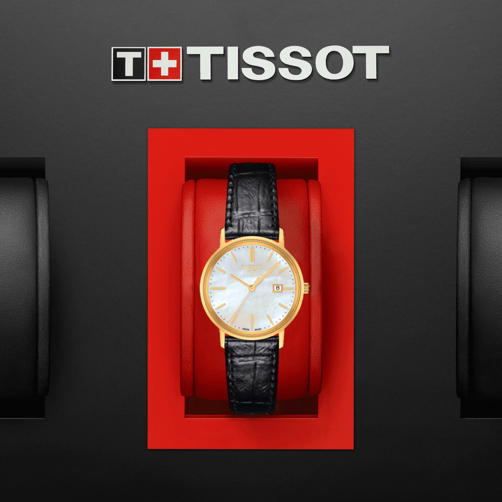 Tissot Tissot Goldrun Sapphire Lady 18K Gold T922.210.16.111.00 , наручные женские часы фото под углом